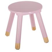 Krzesełka i taborety dla dzieci - Atmosphera Taboret dla DZIECKA stołek czteronożny wysokość 26 cm 24 cm różowy B01NBNMIWR - miniaturka - grafika 1
