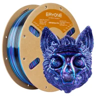 Filamenty i akcesoria do drukarek 3D - ERYONE Silk Twist Rainbow PLA Filament 1kg - Obsidian Black 1293137EUDF - miniaturka - grafika 1