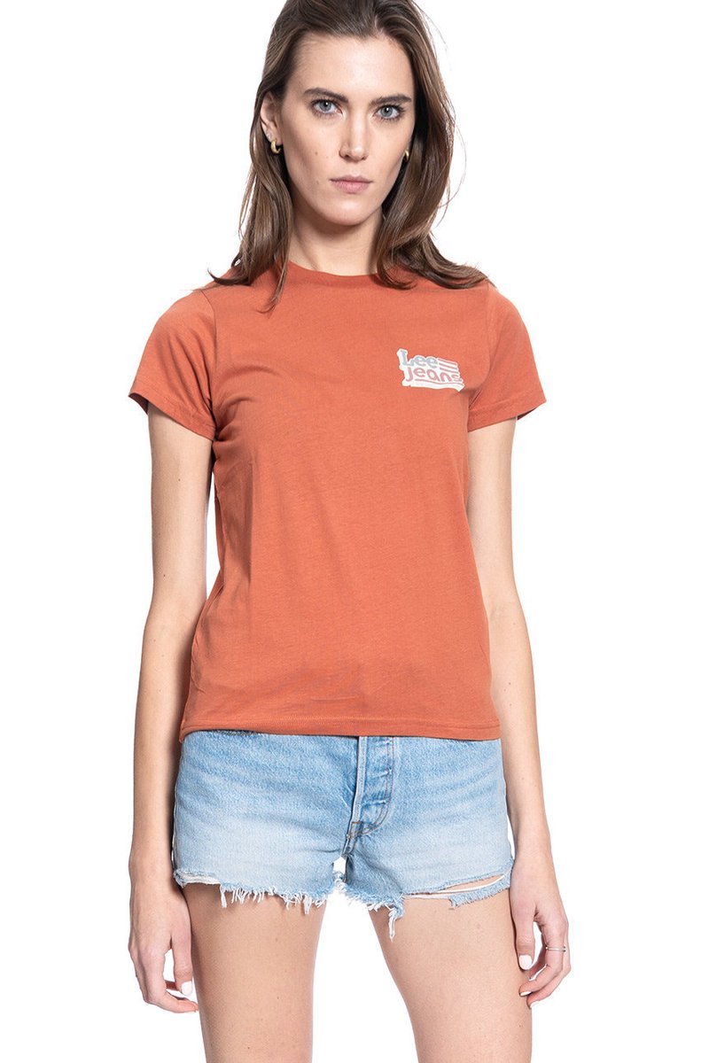 Damska koszulka t-shirt Lee CREW NECK TEE XS