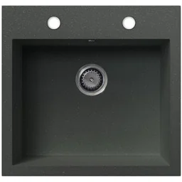 EOS Zlewozmywak granitowy COMO szary metalik - Zlewozmywaki EOS Zlewozmywak granitowy COMO szary metalik - Zlewozmywaki - miniaturka - grafika 1