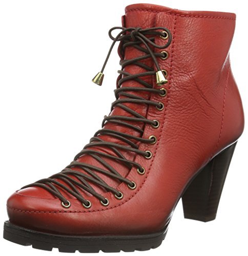 Andrea Conti 0460506, damskie kozaki z krótką cholewką, czerwony - czerwony 021-40 EU