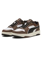 Trampki damskie - Puma Skórzane sneakersy "RBD Break" w kolorze biało-brązowym - miniaturka - grafika 1