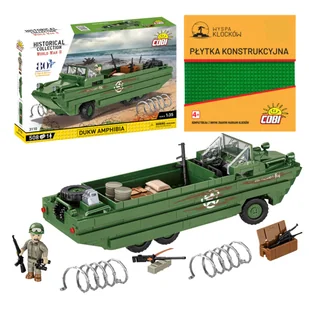 Cobi 3110 DUKW Amphibia HC WW2 508 El. + PŁYTKA - Klocki - miniaturka - grafika 1