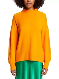 Swetry damskie - ESPRIT Sweter damski, 834/Golden Orange 5, M - grafika 1