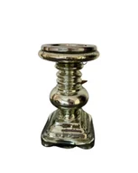 Świeczniki - ŚWIECZNIK CERAMICZNY JASNE ZŁOTO 22 CM - miniaturka - grafika 1