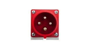 PCE Wtyczka odbiornikowa 32A 4P 400V czerwona IP44 524-6 524-6 - Gniazdka elektryczne - miniaturka - grafika 1