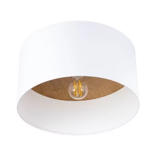 Plafon TELESTO biały/jasny brąz SOLLUX LIGHTING - Lampy sufitowe - miniaturka - grafika 1
