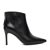 Botki damskie - Botki Eva Minge EO-DEN-GLC6303-4-361 Czarny - miniaturka - grafika 1