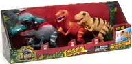 Figurki dla dzieci - Zestaw Figurek Dinozaurów ze światłem i dźwiękami 3 szt - miniaturka - grafika 1