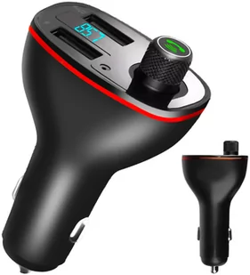 Transmiter Bluetooth FM Ładowarka MP3 2xUSB 12/24V ISO TRADE - Transmitery FM - miniaturka - grafika 1