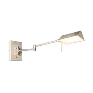 Lampy ścienne - QAZQA Designerski kinkiet stalowy ze ściemnianą diodą LED - Notia - miniaturka - grafika 1