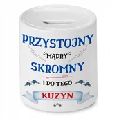 Skarbonki - Skarbonka Dla Kuzyna na Urodziny Prezent z Nadrukiem ze Zdjęciem - miniaturka - grafika 1