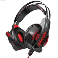 Słuchawki - HOCO GAMING Cool Tour W102 czerwone - miniaturka - grafika 1