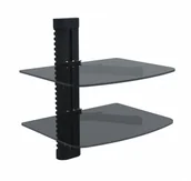 Uchwyty do telewizora - Red Eagle Red Eagle Uchwyt do telewizora Półka Szklana Twin (0990515058) - miniaturka - grafika 1