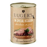 Mokra karma dla psów - Karma dla psa LUGER'S On Special Occasion Kurczak ze szpinakiem 400 g - miniaturka - grafika 1