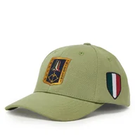 Czapki męskie - Czapka z daszkiem Aeronautica Militare 251HA1150CT3043 Zielony - miniaturka - grafika 1