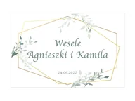 Wesele i ślub - Plakat Weselny personalizowany - 60x40 cm - miniaturka - grafika 1