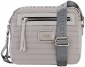 Torebki damskie - TOREBKA LISTONOSZKA MONNARI SZARA PIKOWANA LOGO - miniaturka - grafika 1