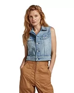 Kurtki damskie - G-STAR RAW Damska kurtka dżinsowa slim denim, niebieski (Vintage Electric Blue D316-d125), L - miniaturka - grafika 1