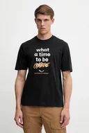 Koszulki męskie - Salewa t-shirt Eagle Outside męski kolor czarny z nadrukiem 00.0000029108 - miniaturka - grafika 1