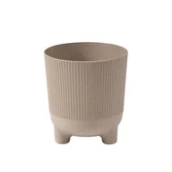 Donice - Osłonka doniczki Aria Jumper 18cm beżowa Lamela - miniaturka - grafika 1
