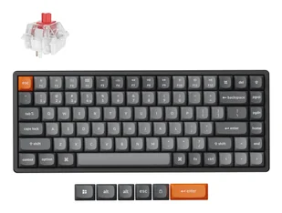 Keychron K2 Max USB + RF Wireless + Bluetooth QWERTZ Niemiecki Czarny, Szary K2M-J1-DE - Klawiatury - miniaturka - grafika 1