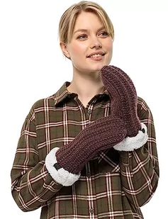 Jack Wolfskin HIGHLOFT Knit Mitten W rękawiczki damskie, Boysenberry, S, Boysenberry, S - Rękawiczki - miniaturka - grafika 1