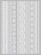 Zabawki kreatywne - Graine Creative Szablon Sitodruk Wzory Azteckie - miniaturka - grafika 1