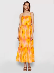 Rinascimento Sukienka letnia CFC0103696003 Pomarańczowy Regular Fit - Sukienki - miniaturka - grafika 1