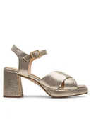 Sandały damskie - Clarks Sandały Ritzy75 Rae 26181303 Złoty - miniaturka - grafika 1