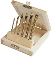 Wiertła - Zestaw wierteł frezujących 3-8mm, 6 szt. TiN - miniaturka - grafika 1