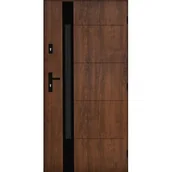Drzwi zewnętrzne - Drzwi zewnętrzne PEKIN Orzech 90 prawe - miniaturka - grafika 1