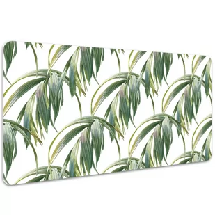 Mata ochronna z nadrukiem Długie liście 100x50 cm, Dywanomat - Podkładki na biurko - miniaturka - grafika 1