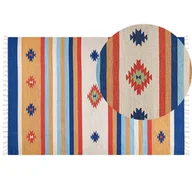 Dywany - Dywan bawełniany kilim 200 x 300 cm wielokolorowy TARONIK - miniaturka - grafika 1