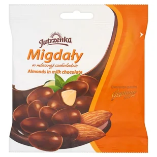 Jutrzenka MIGDAŁY W CZEKOLADZIE MLECZNEJ 80G - Bombonierki i czekoladki - miniaturka - grafika 1