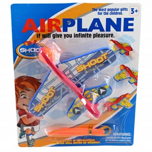 LATAJĄCY SAMOLOT PIANKOWY Z WYRZUTNIĄ PROCA SZYBOWIEC RÓŻNE KOLORY - Samoloty i helikoptery - miniaturka - grafika 1