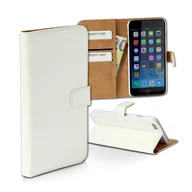 Etui i futerały do telefonów - Etui na telefon iPhone 6 6S białe Kieszenie na karty Bookstyle DrachenLeder D2OME102K - miniaturka - grafika 1