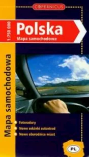 Polska mapa samochodowa n - Książki podróżnicze - miniaturka - grafika 1