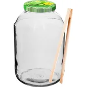 Pozostałe akcesoria do uprawy roślin - Biowin Słój do ogórków lub kapusty - kolorowa zakrętka 4l - miniaturka - grafika 1