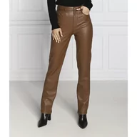Spodnie damskie - GUESS Spodnie CAROLINE | Straight fit - miniaturka - grafika 1
