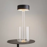 Lampy stojące - Akumulatorowa lampa stołowa LED Maytoni AI Collaboration, szkło, czarny - miniaturka - grafika 1