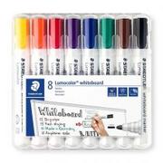 Markery do tablic - Staedtler 351 Lumocolor Whiteboard Marker, końcówka okrągła 2 MM, aufstellbare Box/zestaw promocyjny, wielokolorowa 4007817186244 - miniaturka - grafika 1