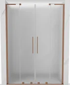 Ścianki i drzwi prysznicowe - Mexen Velar L Duo drzwi prysznicowe rozsuwane 140 cm, szron, miedź szczotkowana - 871-140-003-32-65 - miniaturka - grafika 1