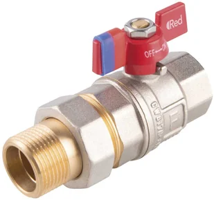 Zawór kulowy nakrętno-wkrętny z motylkiem, ze śrubunkiem 1/2 F-Power Pro - Zawory i kraniki - miniaturka - grafika 1