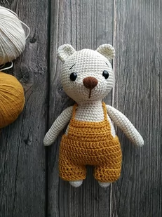 Szydełkowy miś. - Maskotki i pluszaki - miniaturka - grafika 1