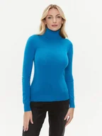 Swetry damskie - Marella Golf Incom 2333660836200 Turkusowy Slim Fit - miniaturka - grafika 1