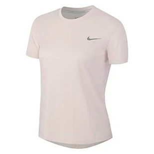 Nike damski top do biegania Miler Echo Pink/Echo Pink/Reflective Silver M - Koszulki i topy damskie - miniaturka - grafika 1