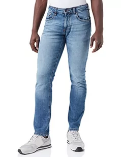 camel active Męskie spodnie slim fit Madison Jeans, Średni niebieski (Indigo - 46), 33W / 30L - Spodenki męskie - miniaturka - grafika 1