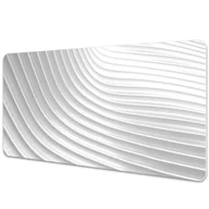 Podkładki na biurko - Ochronna mata na biurko Białe żłobienia 90x45 cm - miniaturka - grafika 1