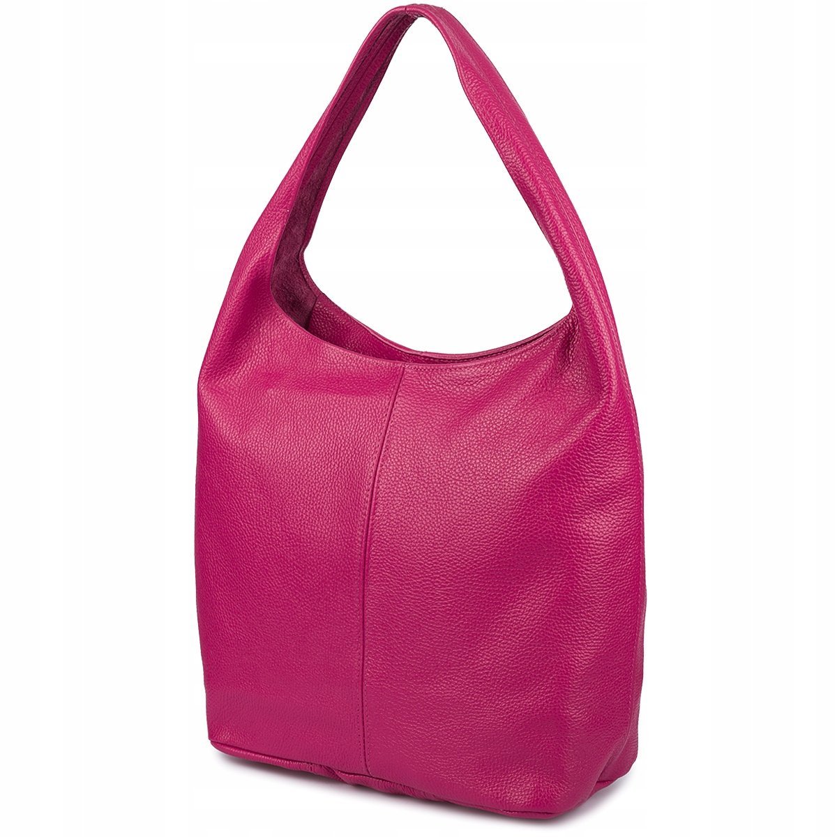 Torebka skórzana damska duża A4 shopperka klasyczna na ramię włoska skóra